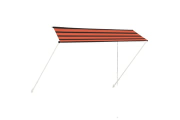 Sisäänkelattava markiisi 350x150 cm oranssi ja ruskea - Monivärinen - Puutarhakalusteet - Aurinkosuoja - Markiisi
 - Terassimarkiisi