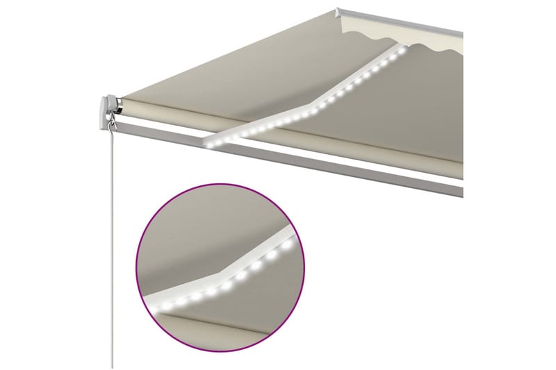 Sisäänkelattava markiisi LED ja tuulisensori 4,5x3 m kerma - Puutarhakalusteet - Aurinkosuoja - Markiisi
 - Terassimarkiisi