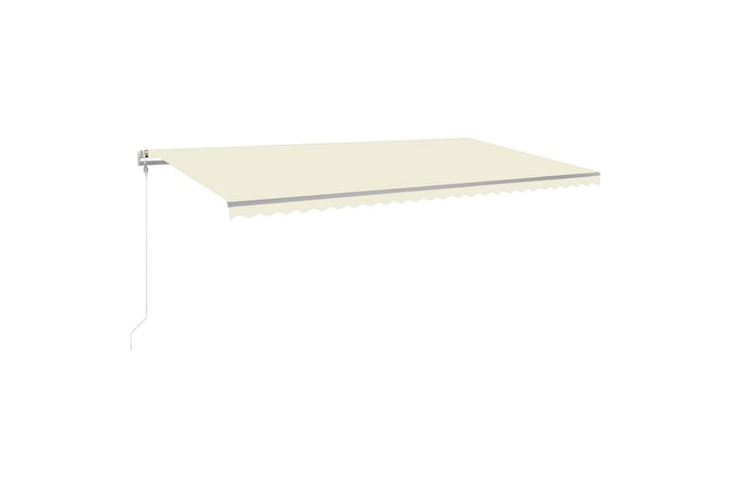 Sisäänkelattava markiisi LED ja tuulisensori 600x350cm kerma - Puutarhakalusteet - Aurinkosuoja - Markiisi
 - Terassimarkiisi