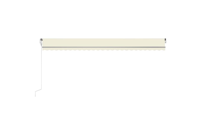 Sisäänkelattava markiisi LED ja tuulisensori 600x350cm kerma - Puutarhakalusteet - Aurinkosuoja - Markiisi
 - Terassimarkiisi