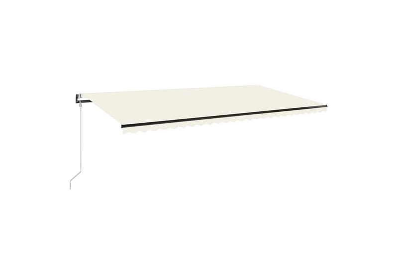 Sisäänkelattava markiisi LED ja tuulisensori 600x350cm kerma - Puutarhakalusteet - Aurinkosuoja - Markiisi
 - Terassimarkiisi