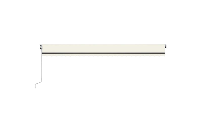Sisäänkelattava markiisi LED ja tuulisensori 600x350cm kerma - Puutarhakalusteet - Aurinkosuoja - Markiisi
 - Terassimarkiisi