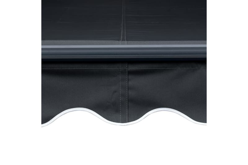Sisäänkelattava markiisi LED-valoilla 450x300 cm antrasiitti - Harmaa - Puutarhakalusteet - Aurinkosuoja - Markiisi
 - Terassimarkiisi
