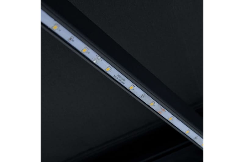 Sisäänkelattava markiisi LED-valoilla 450x300 cm antrasiitti - Harmaa - Puutarhakalusteet - Aurinkosuoja - Markiisi
 - Terassimarkiisi