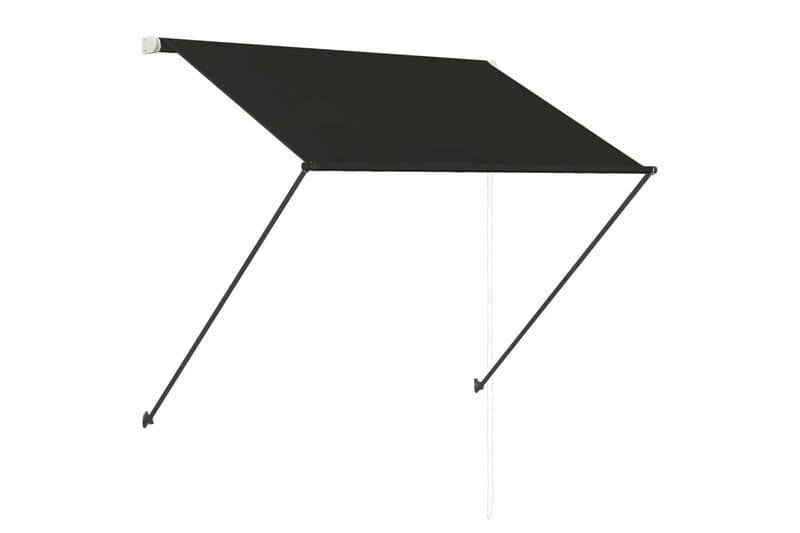 Sisäänkelattava markiisi LEDillä 150x150 cm antrasiitti - Harmaa - Puutarhakalusteet - Aurinkosuoja - Markiisi