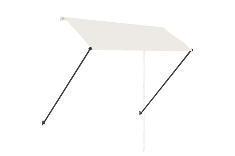 Sisäänkelattava markiisi LEDillä 250x150 cm kerma - Kerma - Puutarhakalusteet - Aurinkosuoja - Markiisi