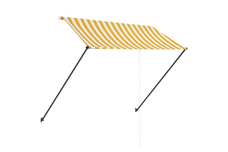 Sisäänkelattava markiisi LEDillä 250x150cm - Keltainen - Puutarhakalusteet - Aurinkosuoja - Markiisi