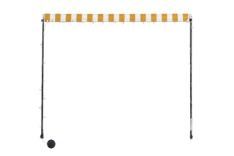Sisäänkelattava markiisi LEDillä 300x150 cm - Keltainen - Puutarhakalusteet - Aurinkosuoja - Markiisi
 - Terassimarkiisi