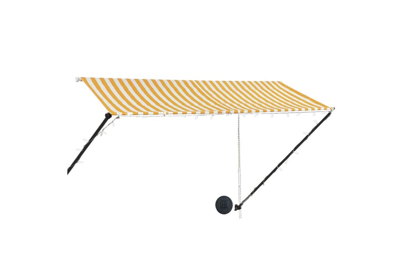 Sisäänkelattava markiisi LEDillä 300x150 cm - Keltainen - Puutarhakalusteet - Aurinkosuoja - Markiisi
 - Terassimarkiisi
