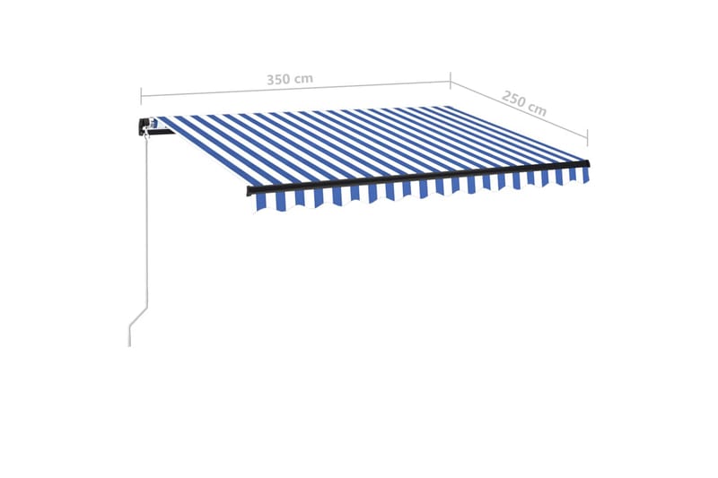 Sisäänkelattava markiisi LEDillä 350x250cm - Puutarhakalusteet - Aurinkosuoja - Markiisi
 - Terassimarkiisi