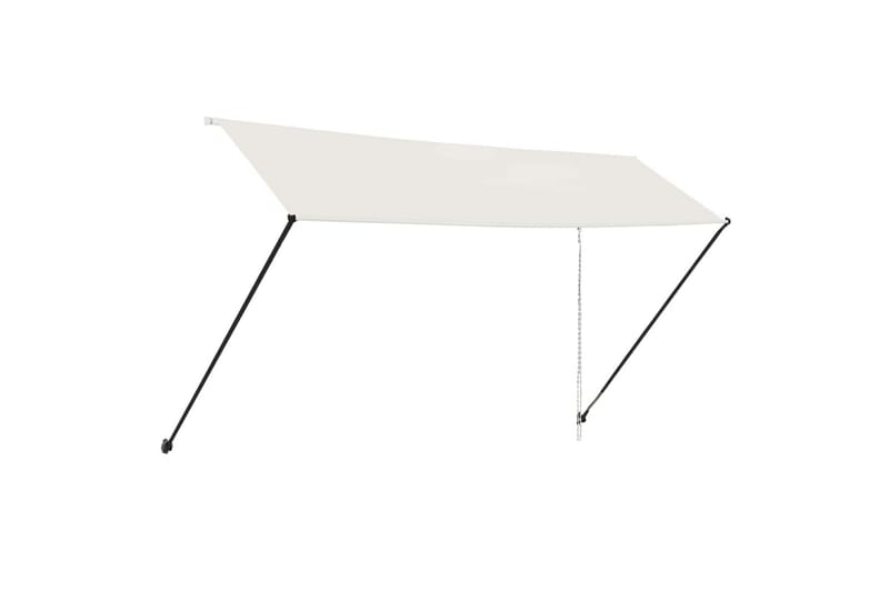 Sisäänkelattava markiisi LEDillä 400x150 cm kerma - Kerma - Puutarhakalusteet - Aurinkosuoja - Markiisi
 - Terassimarkiisi