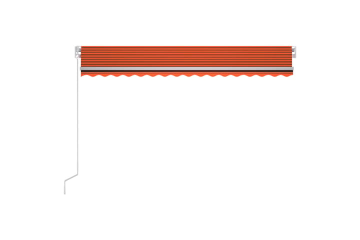 Sisäänkelattava markiisi LEDillä 400x300cm oranssiruskea - Terassimarkiisi - Markiisi
 - Parvekemarkiisi - Ikkunatarvikkeet