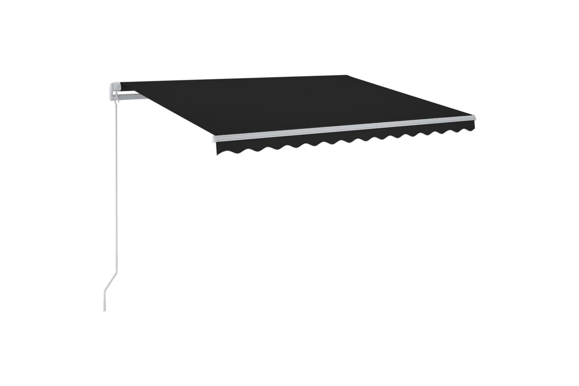 Sisäänkelattava markiisi LEDillä 400x350 cm antrasiitti - Puutarhakalusteet - Aurinkosuoja - Markiisi
 - Terassimarkiisi