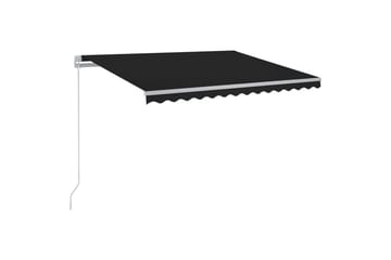 Sisäänkelattava markiisi LEDillä 400x350 cm antrasiitti - Puutarhakalusteet - Aurinkosuoja - Markiisi
 - Terassimarkiisi