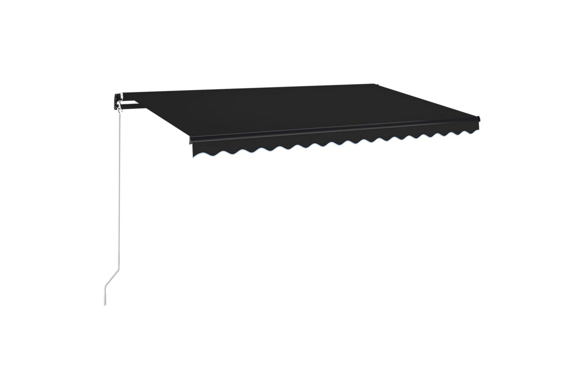 Sisäänkelattava markiisi LEDillä 450x350 cm antrasiitti - Puutarhakalusteet - Aurinkosuoja - Markiisi
 - Terassimarkiisi