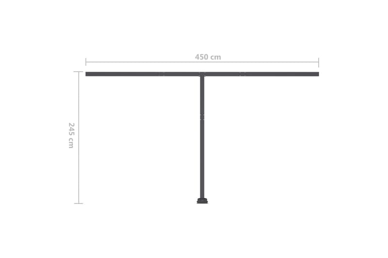 Sisäänkelattava markiisi LEDillä 500x300 cm kerma - Kerma - Puutarhakalusteet - Aurinkosuoja - Markiisi
 - Terassimarkiisi