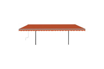 Sisäänkelattava markiisi LEDillä 6x3 m oranssiruskea - Puutarhakalusteet - Aurinkosuoja - Markiisi
 - Terassimarkiisi