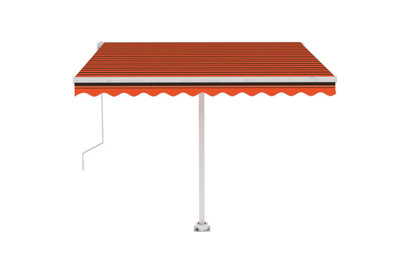 Sisäänkelattava markiisi LED/tuulisens. 300x250cm - Oranssi - Puutarhakalusteet - Aurinkosuoja - Markiisi
 - Terassimarkiisi