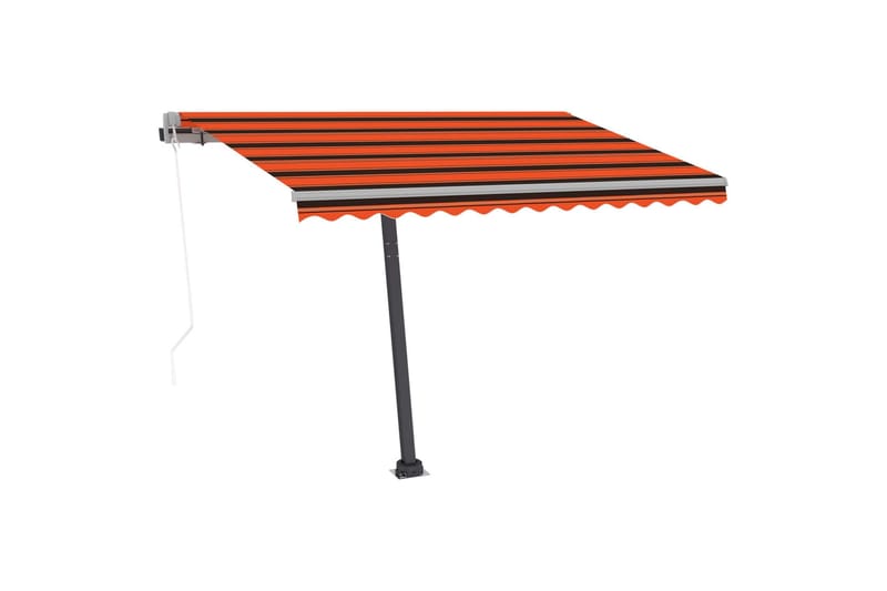 Sisäänkelattava markiisi LED/tuulisens. 300x250cm - Oranssi - Puutarhakalusteet - Aurinkosuoja - Markiisi
 - Terassimarkiisi