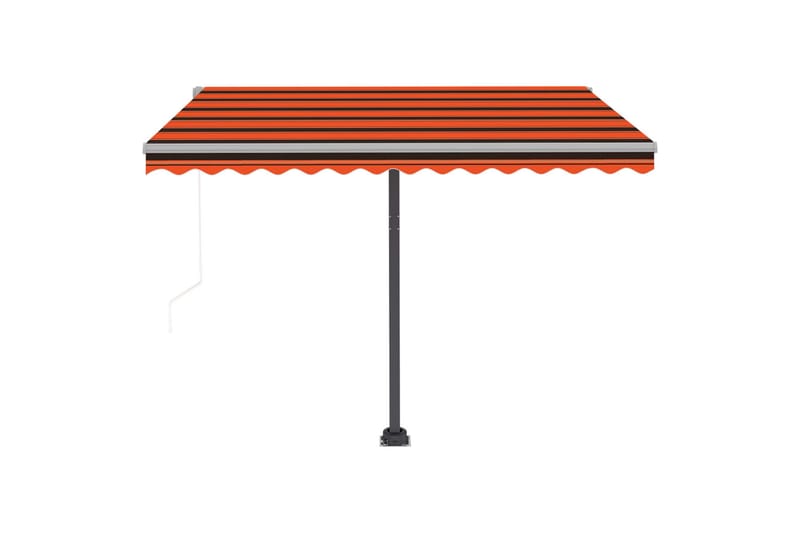 Sisäänkelattava markiisi LED/tuulisens. 300x250cm - Oranssi - Puutarhakalusteet - Aurinkosuoja - Markiisi
 - Terassimarkiisi
