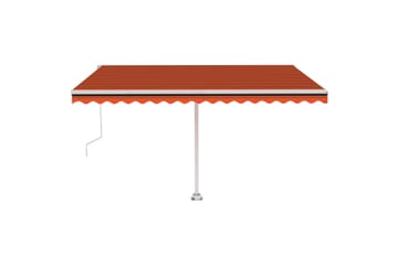 Sisäänkelattava markiisi LED/tuulisens. 400x300cm - Oranssi - Puutarhakalusteet - Aurinkosuoja - Markiisi
 - Terassimarkiisi