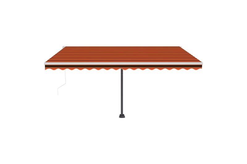 Sisäänkelattava markiisi LED/tuulisens. 400x300cm - Oranssi - Puutarhakalusteet - Aurinkosuoja - Markiisi
 - Terassimarkiisi