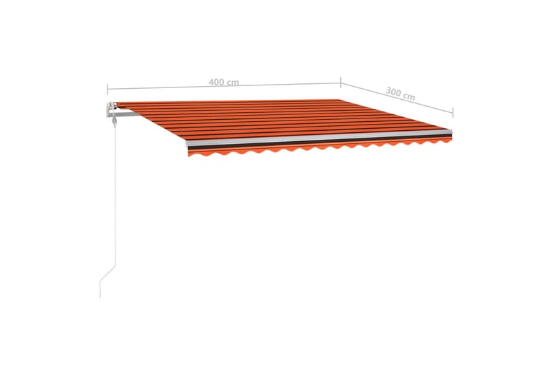 Sisäänkelattava markiisi LED/tuulisens. 400x300cm - Puutarhakalusteet - Aurinkosuoja - Markiisi
 - Terassimarkiisi