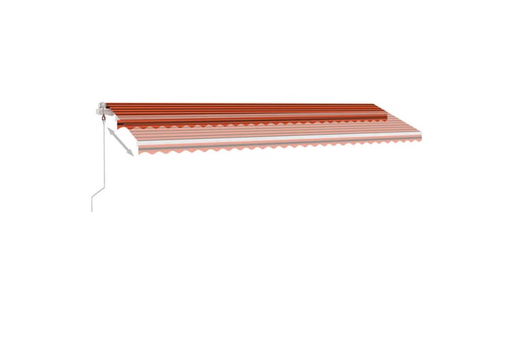 Sisäänkelattava markiisi LED/tuulisens. 600x300cm - Oranssi - Terassimarkiisi - Markiisi
 - Parvekemarkiisi - Ikkunatarvikkeet