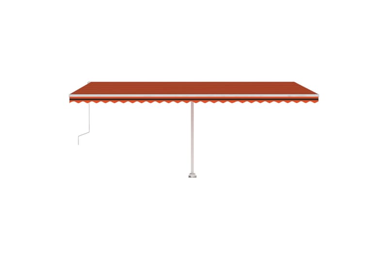 Sisäänkelattava markiisi LED/tuulisens. 600x300cm - Oranssi - Puutarhakalusteet - Aurinkosuoja - Markiisi
 - Terassimarkiisi