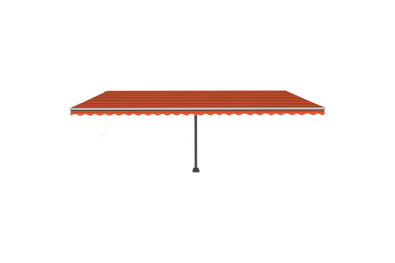 Sisäänkelattava markiisi LED/tuulisens. 600x300cm - Oranssi - Puutarhakalusteet - Aurinkosuoja - Markiisi
 - Terassimarkiisi