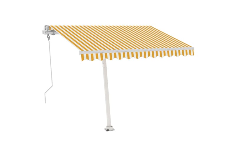 Sisäänkelattava markiisi LED/tuulisensori 300x250cm - Keltainen - Puutarhakalusteet - Aurinkosuoja - Markiisi
 - Terassimarkiisi