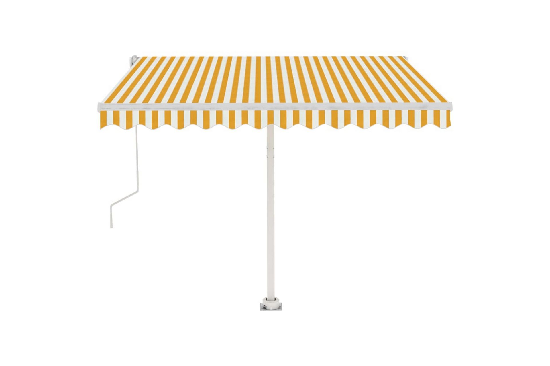 Sisäänkelattava markiisi LED/tuulisensori 300x250cm - Keltainen - Puutarhakalusteet - Aurinkosuoja - Markiisi
 - Terassimarkiisi