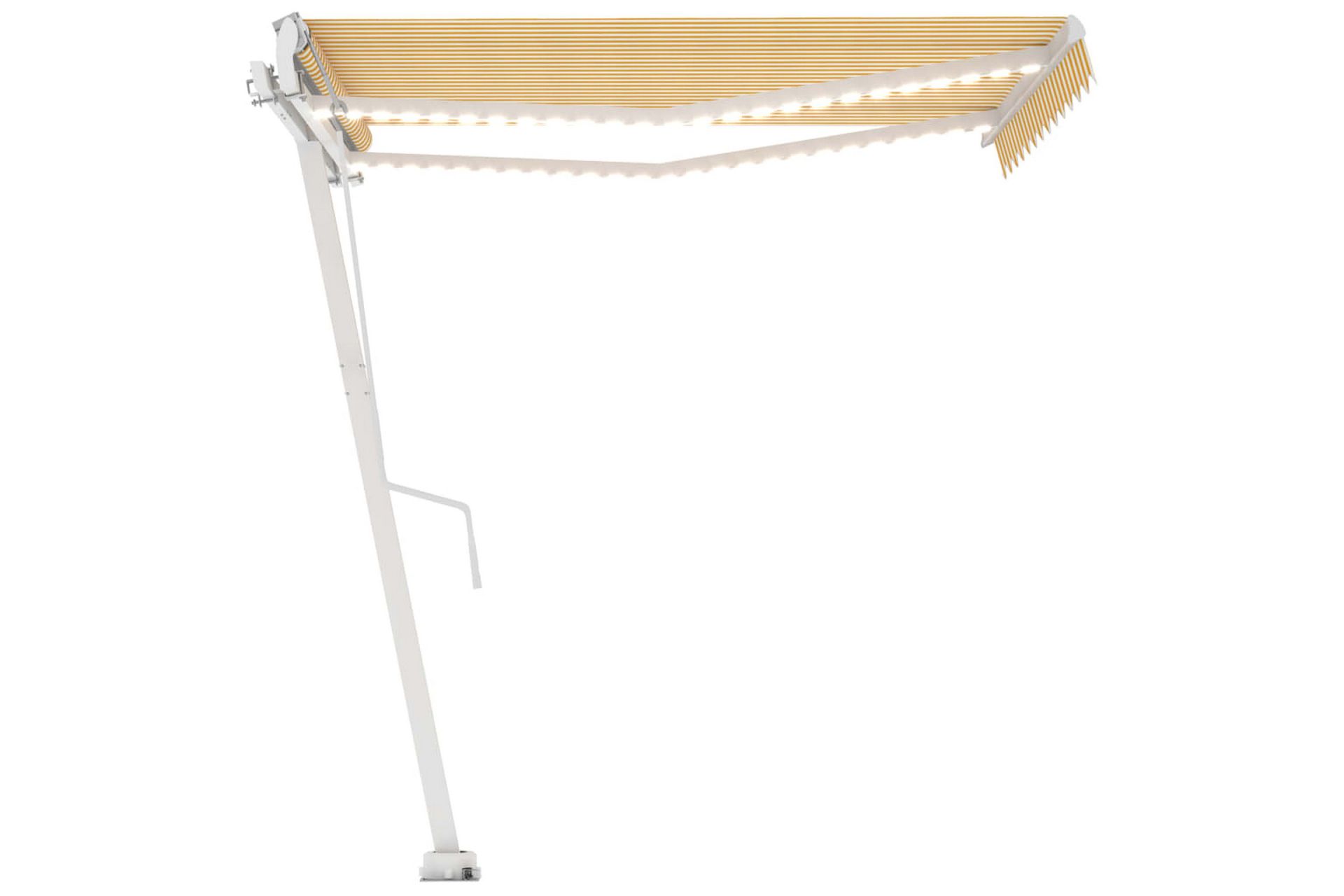Sisäänkelattava markiisi LED/tuulisensori 300x250cm - Keltainen - Puutarhakalusteet - Aurinkosuoja - Markiisi
 - Terassimarkiisi