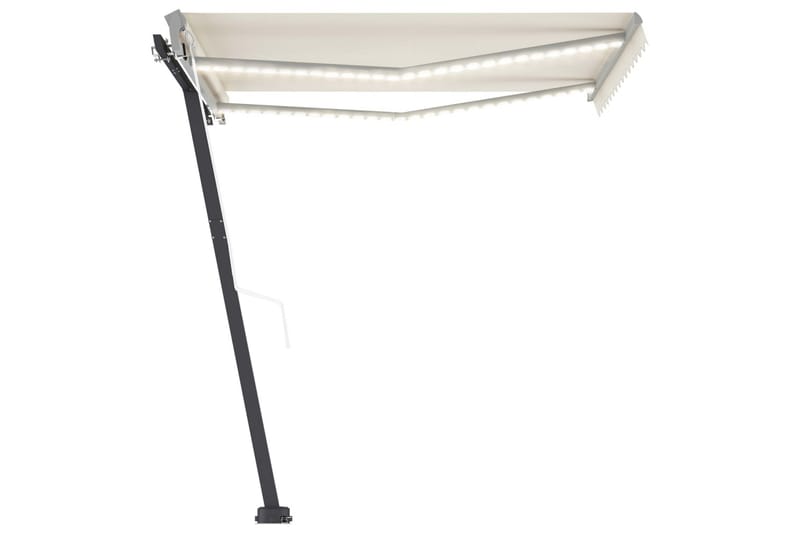 Sisäänkelattava markiisi LED/tuulisensori 300x250cm kerma - Kerma - Puutarhakalusteet - Aurinkosuoja - Markiisi
 - Terassimarkiisi