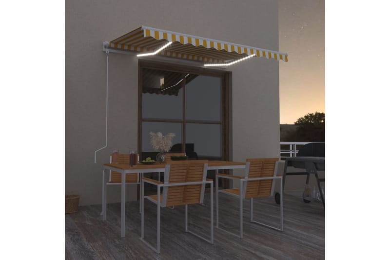 Sisäänkelattava markiisi LED/tuulisensori 300x250cm - Puutarhakalusteet - Aurinkosuoja - Markiisi
 - Terassimarkiisi