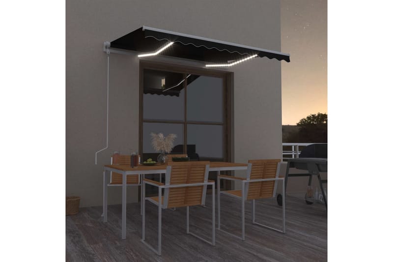 Sisäänkelattava markiisi LED/tuulisensori 300x250cm - Puutarhakalusteet - Aurinkosuoja - Markiisi
 - Terassimarkiisi