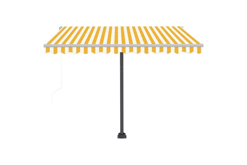 Sisäänkelattava markiisi LED/tuulisensori 350x250cm - Keltainen - Puutarhakalusteet - Aurinkosuoja - Markiisi
 - Terassimarkiisi