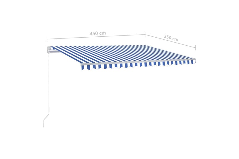 Sisäänkelattava markiisi LED/tuulisensori 4,5x3,5 m - Puutarhakalusteet - Aurinkosuoja - Markiisi
 - Terassimarkiisi
