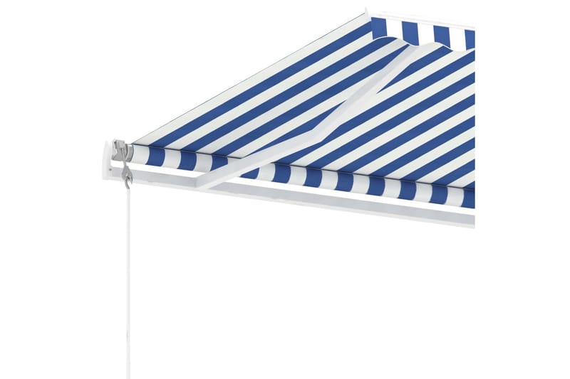 Sisäänkelattava markiisi LED/tuulisensori 400x300 cm - Sininen - Puutarhakalusteet - Aurinkosuoja - Markiisi
 - Terassimarkiisi