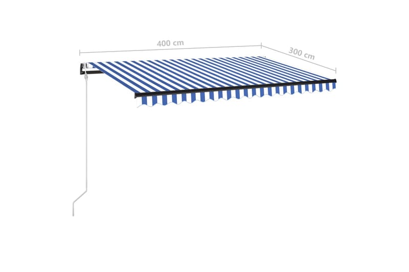 Sisäänkelattava markiisi LED/tuulisensori 400x300 cm - Puutarhakalusteet - Aurinkosuoja - Markiisi
 - Terassimarkiisi