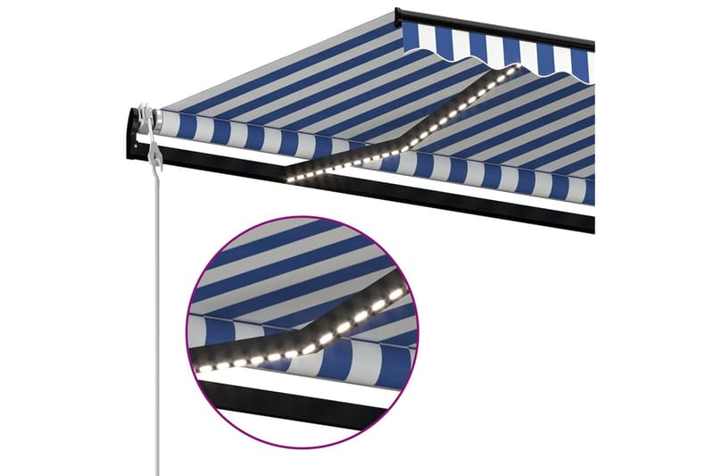 Sisäänkelattava markiisi LED/tuulisensori 400x300 cm - Puutarhakalusteet - Aurinkosuoja - Markiisi
 - Terassimarkiisi