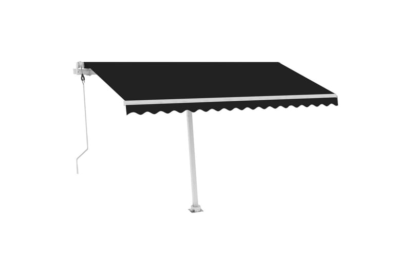 Sisäänkelattava markiisi LED/tuulisensori 400x300cm - Antrasiitti - Terassimarkiisi - Markiisi
 - Parvekemarkiisi - Ikkunatarvikkeet