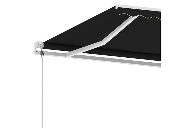Sisäänkelattava markiisi LED/tuulisensori 400x300cm - Antrasiitti - Puutarhakalusteet - Aurinkosuoja - Markiisi
 - Terassimarkiisi