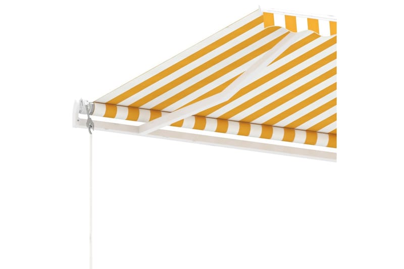 Sisäänkelattava markiisi LED/tuulisensori 400x300cm - Keltainen - Puutarhakalusteet - Aurinkosuoja - Markiisi
 - Terassimarkiisi