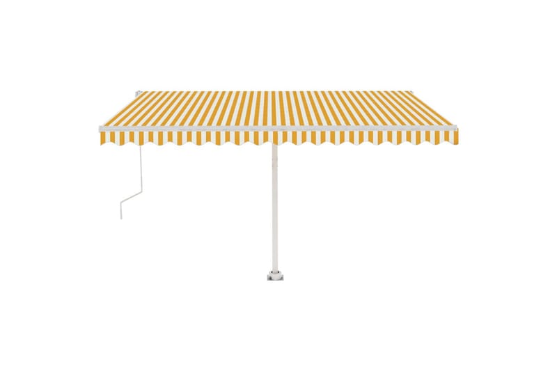 Sisäänkelattava markiisi LED/tuulisensori 400x300cm - Keltainen - Puutarhakalusteet - Aurinkosuoja - Markiisi
 - Terassimarkiisi