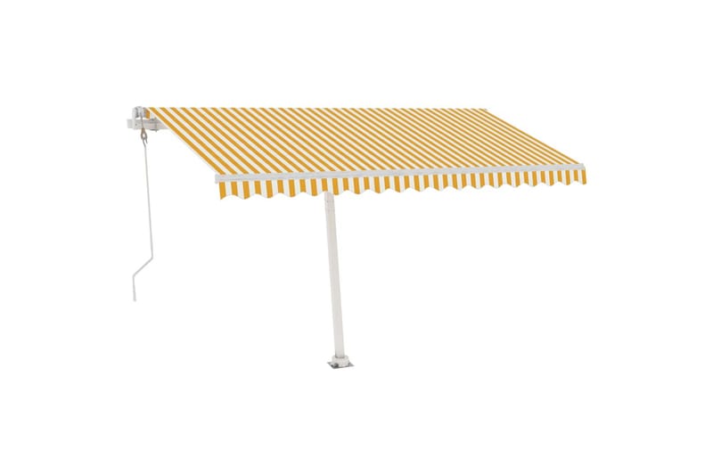 Sisäänkelattava markiisi LED/tuulisensori 400x300cm - Keltainen - Puutarhakalusteet - Aurinkosuoja - Markiisi
 - Terassimarkiisi