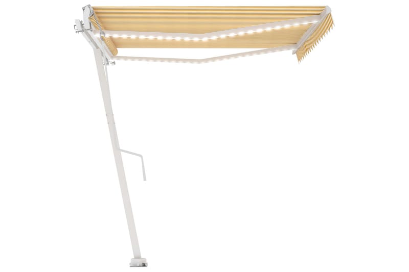 Sisäänkelattava markiisi LED/tuulisensori 400x300cm - Keltainen - Puutarhakalusteet - Aurinkosuoja - Markiisi
 - Terassimarkiisi