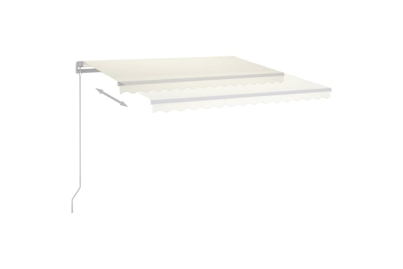 Sisäänkelattava markiisi LED/tuulisensori 400x300cm kerma - Kerma - Puutarhakalusteet - Aurinkosuoja - Markiisi
 - Terassimarkiisi