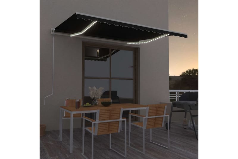 Sisäänkelattava markiisi LED/tuulisensori 400x300cm - Puutarhakalusteet - Aurinkosuoja - Markiisi
 - Terassimarkiisi