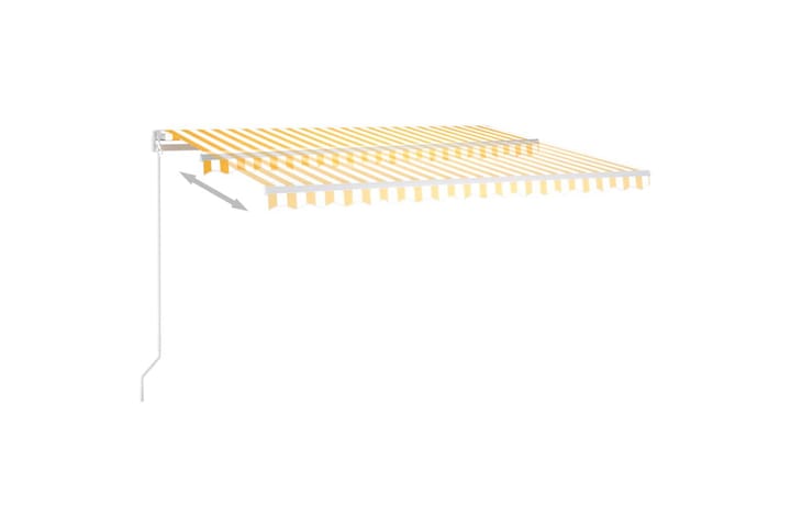 Sisäänkelattava markiisi LED/tuulisensori 400x350 cm - Keltainen - Terassimarkiisi - Markiisi
 - Parvekemarkiisi - Ikkunatarvikkeet